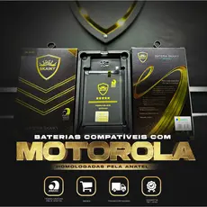 Bateria Oficial Premium Compatível com Motorola Certificação Anatel Qualidade 1 ano de Garantia
