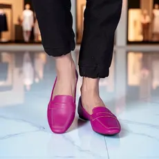 Sapatilha Loafer Mocassim Bico Quadrado Varias Cores Confortável Moda (145-0028)