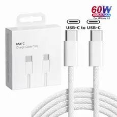 Cabo de iPhone 60W PD USB C cabo tipo c original para iPhone 15 16