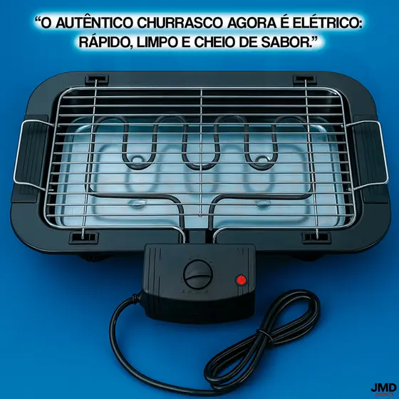 Churrasqueira Elétrica Interna Exterior Sem fumaça Grelhador de Mesa Portátil Grelhas Churrasco
