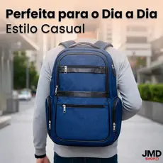 Mochila para Uso Diário com Compartimento para Notebook e USB Integrado
