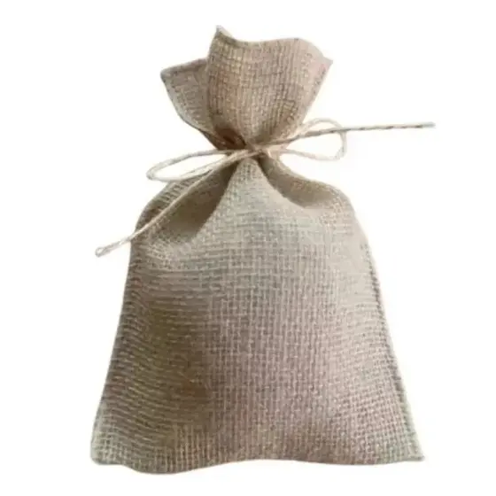 Saquinho Rústico Juta 5x7cm | Embalagem Ecológica, Lembrancinha, Sabonetes, Chá | Kit 10 a 40 unid