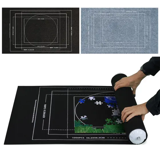 1 Pçs Quebra-Cabeça Organizador Cobertor Tapete De Armazenamento Saver Almofada De Feltro Roll-Up Underlay Jogo Acessóri