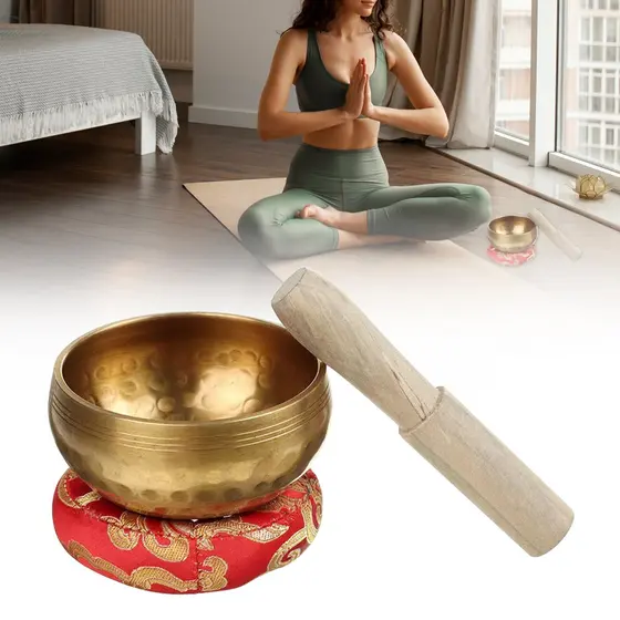 1 Conjunto De Tigela De Canto Tibetano , Presente Exclusivo , Útil Para Meditação , Yoga , Relaxamento , Chakra , Cura , Oração E Atenção Plena , Alívio Do Estresse