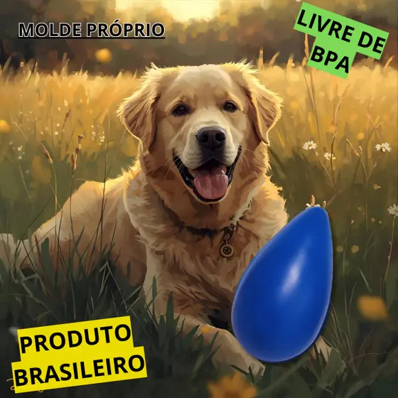 Brinquedo Mordedor Cachorro Pet Ovo Maluco Tamanho M