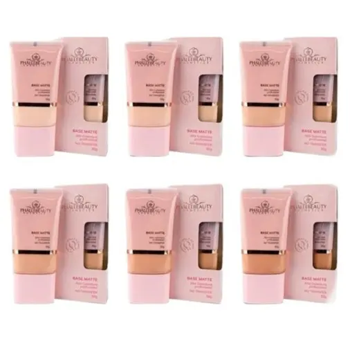 BASE MATTE ALTA COBERTURA EFEITO MATTE Phállebeauty