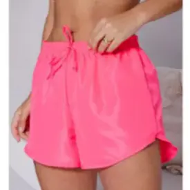 Shorts Tactel Feminino Saída de praia pareô Canga Short de Academia Moda Verão 202444..