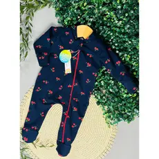 MACACÃO LONGO BEBÊ ZÍPER COTTON PREMIUM ROUPA INFANTIL PIJAMA MENINO MENINA