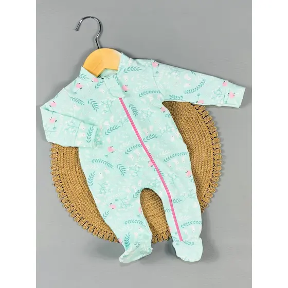 MACACÃO LONGO BEBÊ ZÍPER COM PROTEÇÃO FEMININO MASCULINO ROUPA RECÉM NASCIDO ROUPA PIJAMA