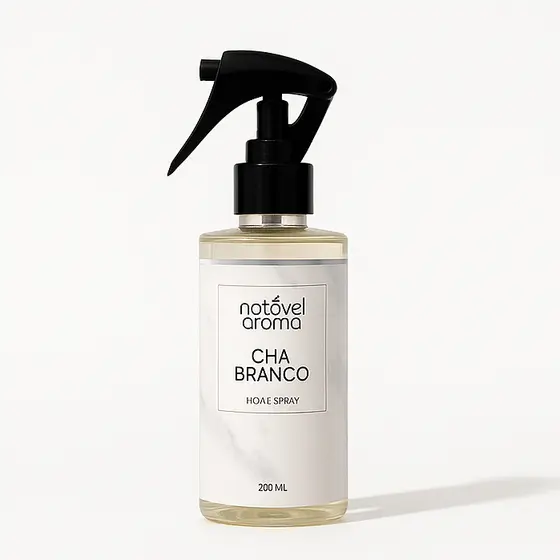 Odorizante Home Spray Aromatizador de Ambiente Cheirinho Tecidos Chá Branco 200ml