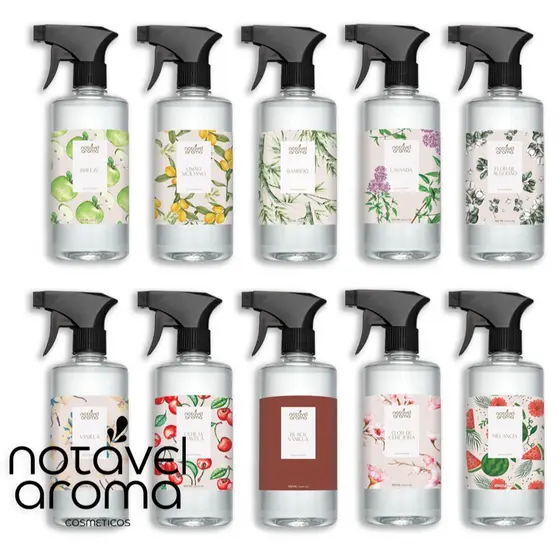 Agua Perfumada Aromatizador de Ambiente Home Spray para Tecidos e Roupas 500ml - Notavel Aroma