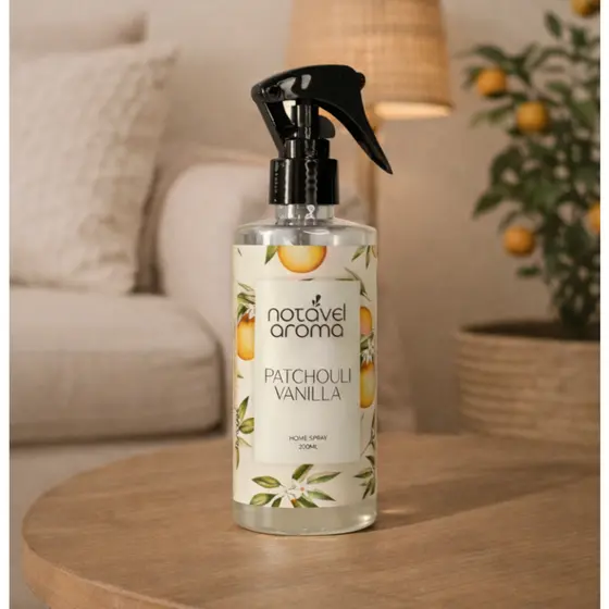 Home Spray Aromatizador de Ambiente Patchouli Vanilla 200ml - Notavel Aroma