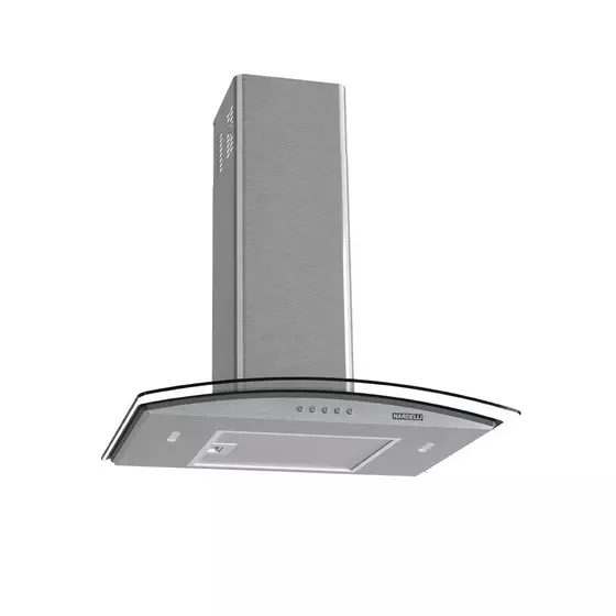Coifa de Parede Nardelli Vidro Curvo Clean 60cm Kromanox 127V