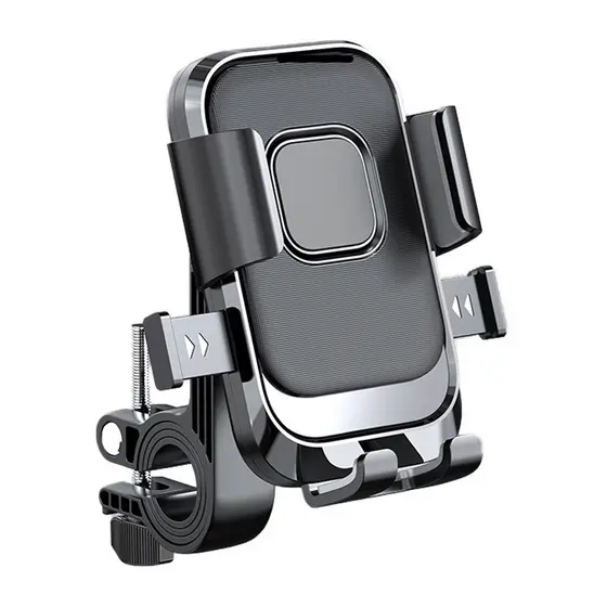 Suporte De Telefone Celular Para Bicicleta De Motocicleta Com Travamento e Automático À Prova De Choque E Anti-Vibração