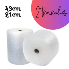 Plástico Bolha Bobina 43 cm X 100 Mts E-commerce 25 Micras Bolha