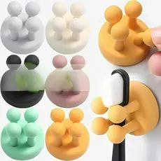 Suportes De Escova De Dentes De Silicone À Prova D'água Autoadesivos Multifuncionais Ganchos
