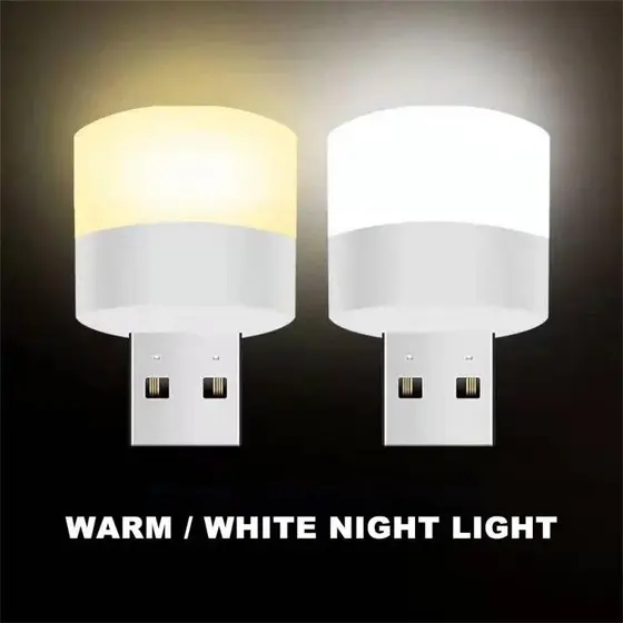3 Pçs Mini USB LED Luz Portátil Plug Lâmpadas Proteção Para Os Olhos Livro De Leitura Pequena Redonda Lâmpada Do Carro C