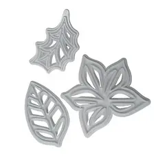 Kit Carimbo Marcador de Folhas para Massas 3 Peças - C4833 - C4713.
