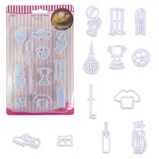 Kit Cortador Marcador de Esportes Futebol Golfe para Pasta Americana Biscuit - Confeitaria e Artesanato