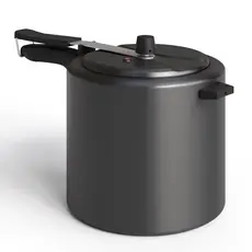Panela De Pressão Antiaderente Alumínio Panela Preta Prática Cozinha