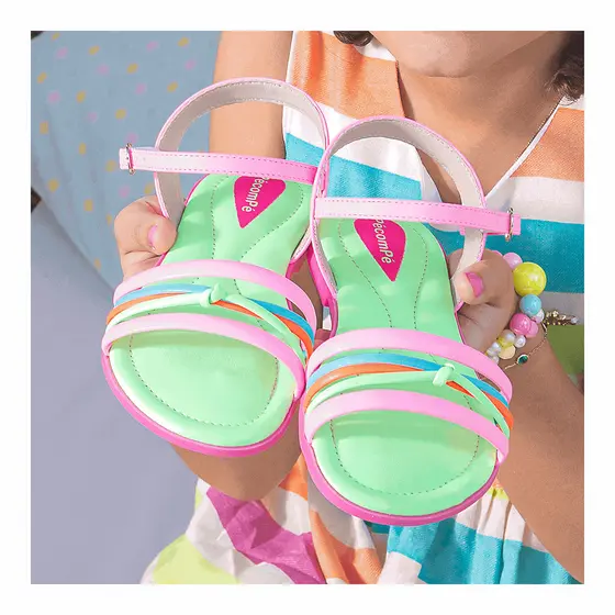 Sandália Infantil Menina Rasteirinha Feminina Macia Fashion Estilosa