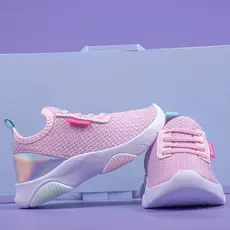 Tenis Infantil Menina Calce Facil Rosa
