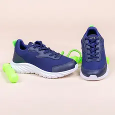 Tênis Infantil Esportivo Menino Vitz Conforto Respirável Solado Robusto Detalhe Vibrante