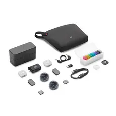 Microfone DJI Mic Mini 2 (2 TX Microfone + 1 RX Receptor + 1 Case de carregamento) BR - DJI143