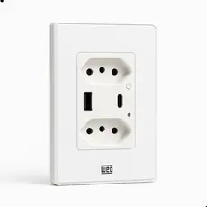 Tomada Dupla Inteligente Smart Weg Zigbee Branca 10a Full Branco