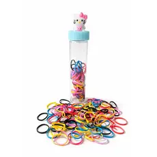 Elástico de Cabelo em Silicone Preto e Colorido Infantil e Adulto