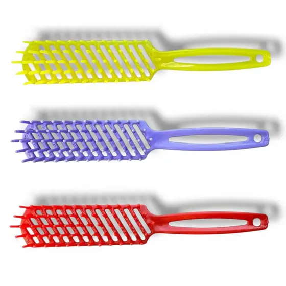 Kit com 60-30-40-50 e Pente Escova Reta Jacaré Para Cabelos Longos Curtos Infantis e Adultos