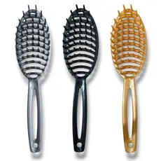 36 Pente Escova Oval Para Desembaraço Cabelos Lisos, Cacheados, Ondulados, Kit Higiene, Necesseire