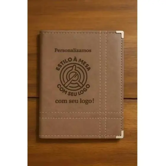 18 Cardápios Capa Dura A4 Resistente Para Restaurante +logo