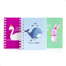 Kit 3 Caderno Pequeno Bloco De Anotações Agenda Permanente Escolar Personalizado Bloquinho Diário