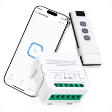 Relé Inteligente Wifi Mini De Cortina E Persiana Compatível Alexa Google Tuya Siri Controle 433Mhz