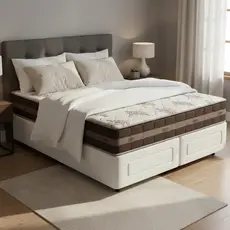 Cama Box com Colchão de Molas Ensacadas D'Angelis Classic Pocket Super King 193cm