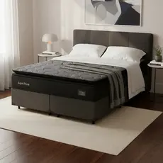 Cama Box com Colchão de Espuma D45 Pillow Top Suport Prime Queen 158cm