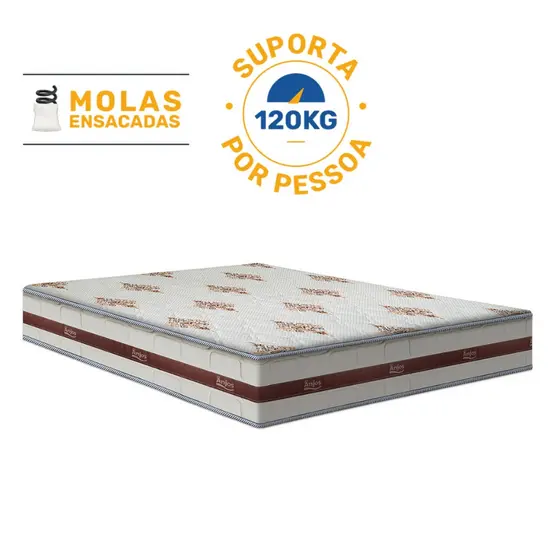 Colchão de Molas Ensacadas D'Angelis Classic Super King 193cm