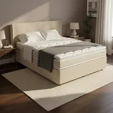 Cama Box com Colchão de Espuma D45 Pillow Top Ortopédico Domo Casal 138cm