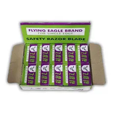 Kit 100 Laminas De Corte FLYING EAGLE BRAND FOR Single EDGE Para Remover Tela Touch