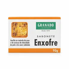 Sabonete Enxofre Granado 90g Antiacne Original – Controla Oleosidade, Espinhas e Cravos | Limpeza Profunda da Pele