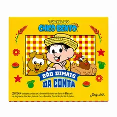 Kit Sabonetes Jequiti Turma do Chico Bento 4x80g Hidratante Presente Original Bão Dimais da Conta
