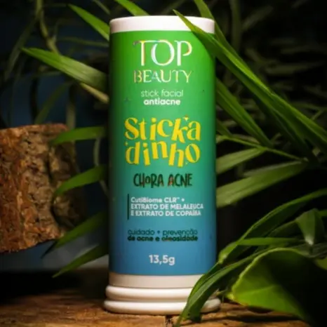 Stick Stickadinho Facial antiacne  Chora Acne Top Beauty Cuidado facial prevenção de acne
