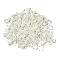 Anéis Batoque Anel Pacote C/ 100 Unidades Branco Descartável S16