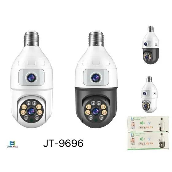 Câmera De Segurança Ip Wifi Full HD 2 Lentes Visão Noturna Microfone Durawell 9696