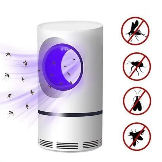 Lâmpada Mosquiteiro Led USB Mata Mosquito Armadilha De Pernelongos Recarregável