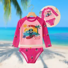 Camisa De Proteção Solar Uv50+ com Menina Térmica Minnie Biquini Infantil
