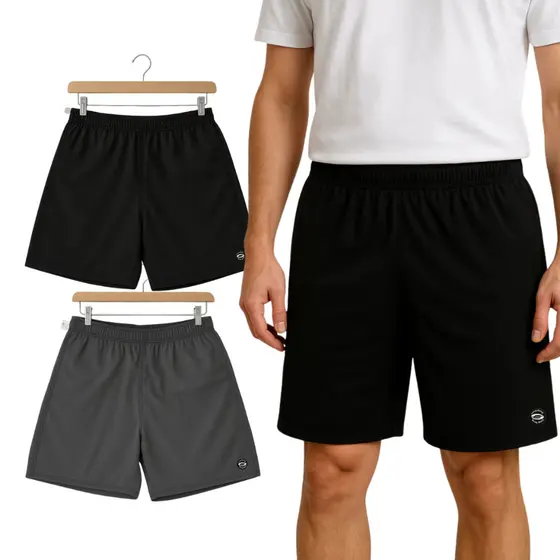 Bermuda Masculina Plus Size Tactel Leve Estilo Oversized Confortavel Casual Treino Passeio Poliester