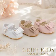 Sapatilha Bebê Infantil Confortável Com Laço Fivela Branca Nude Rosa Leve Macia Promoção