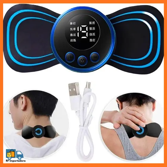 Mini Massageador Elétrico Portátil Cervical Alívio Muscular
